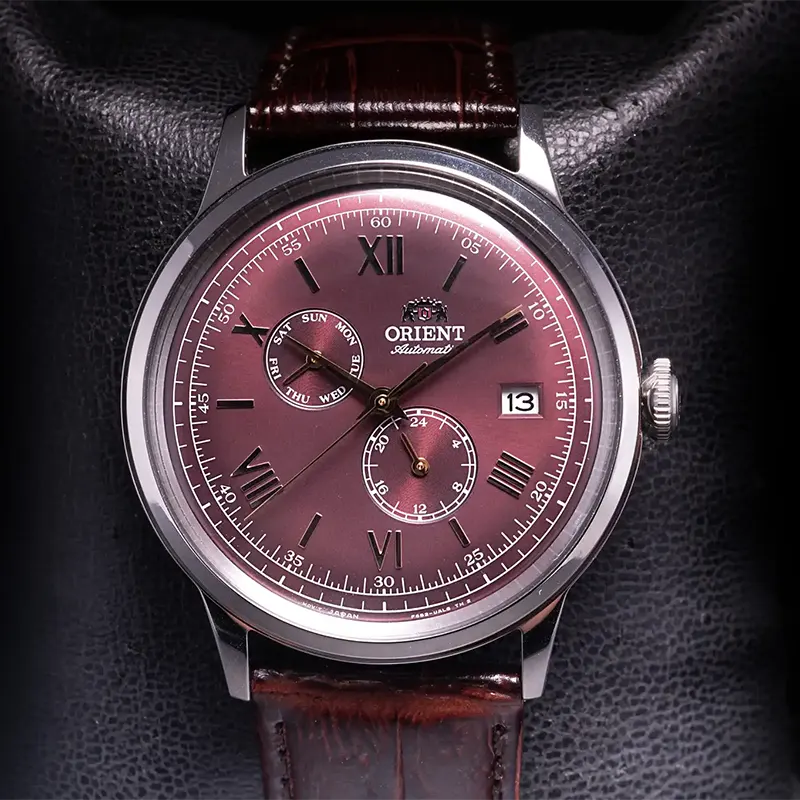 Orient Bambino Version 8 Automatic Burgundy Dial Men's Watch | RA-AK0705R